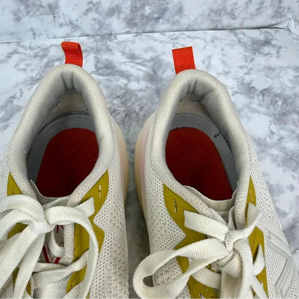 VIONIC Women’s Sz 8.5 Walk Max Sneaker Cream/Tangerine Tango Comfortable Mesh